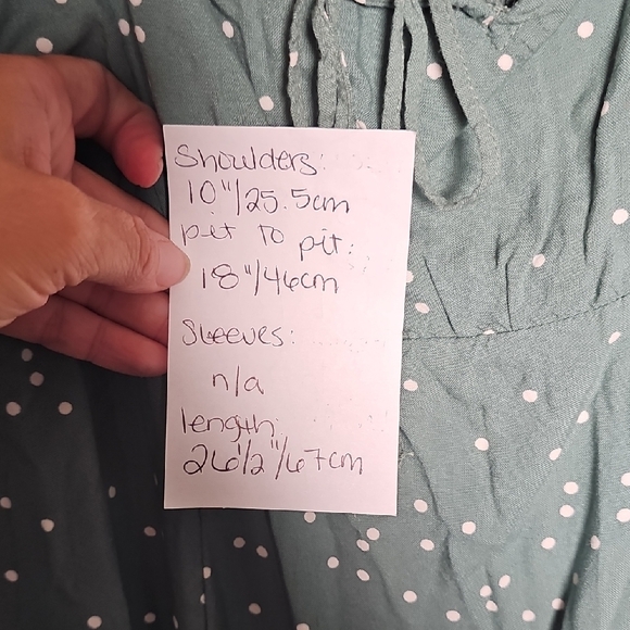 O'Neill M Mint Green Dress with White Dots - Picture 3 of 11